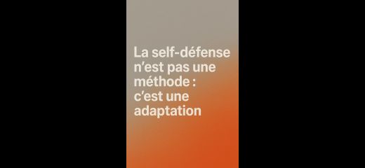 Self défense et catalogue technique ? se rassurer ou être opérationnel(le) ? ?