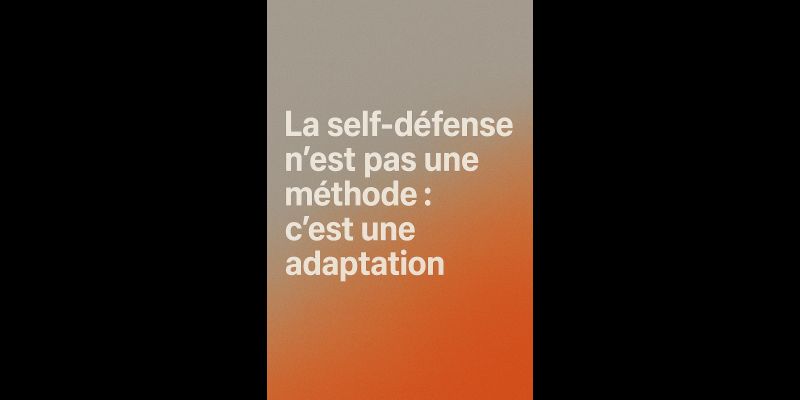 Self défense et catalogue technique ? se rassurer ou être opérationnel(le) ? ?