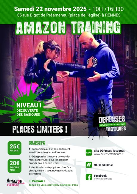 Pratique sportive de : STAGE AMAZON TRAINING SELF 100% FEMININ