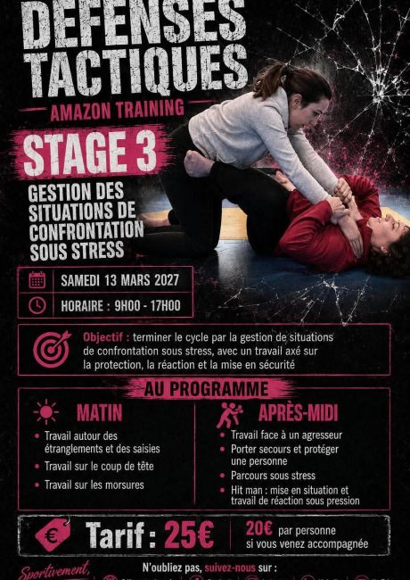Pratique sportive de : STAGE 3 AMAZON TRAINING 